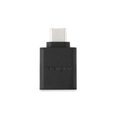 Kensington CA1010 USB-C to USB-A M/F Adapter - USB-C - USB-A - Black