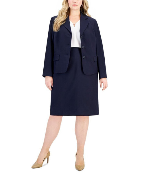 Костюм Le Suit Button-Front Pencil Skirt Suit