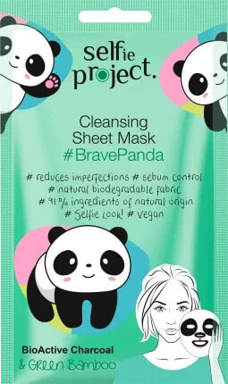 Tuchmaske Cleansing Brave Panda, 1 St