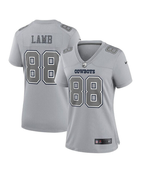 Women's CeeDee Lamb Gray Dallas Cowboys Atmosphere Fashion Game Jersey