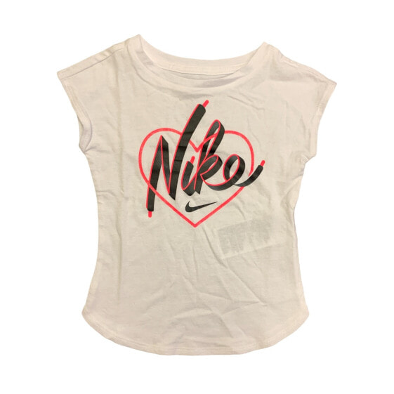 Nike Youth Girl's Short Sleeve Curved Hem Classic Tee, 26E609