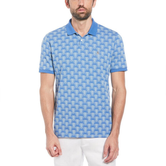 ORIGINAL PENGUIN Ao Jacquard Geo Palm short sleeve polo