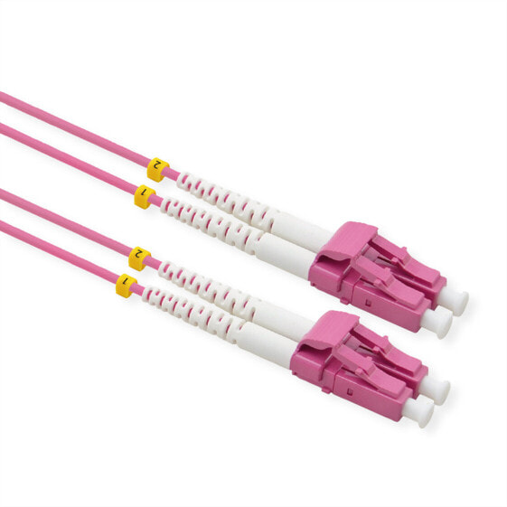 ROTRONIC-SECOMP LWL-Kabel 50/125 OM4 LC/LC Low-Loss-Stecker violett 7m - Cable - Network