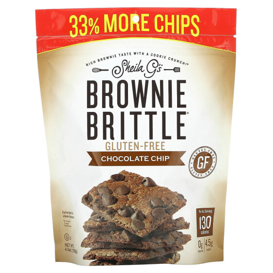 Brownie Brittle, Gluten-Free, Chocolate Chip, 4.5 oz (128 g)