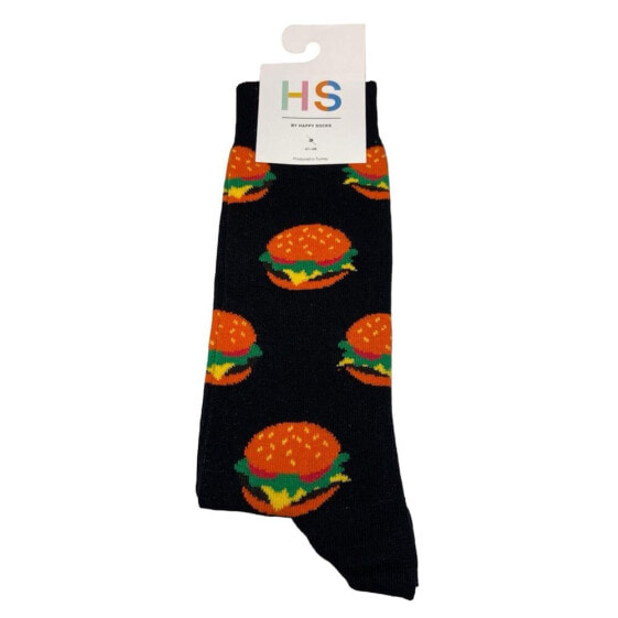 HS BY HAPPY SOCKS Hamburger Half long socks