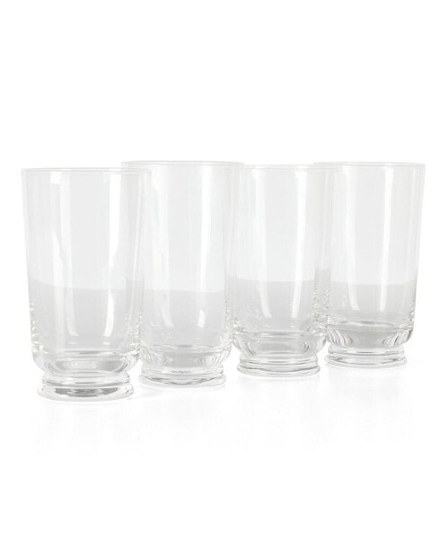 Crispa Handmade Hi-Ball Glassware, Set of 4