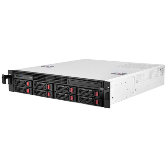 SilverStone RM21-308 Rackmount Server Gehäuse, 2U, Micro-ATX - schwarz