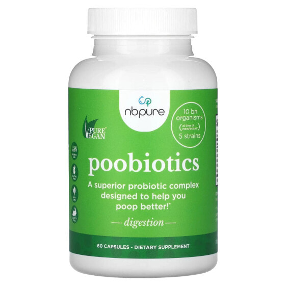 Poobiotics, 60 Capsules