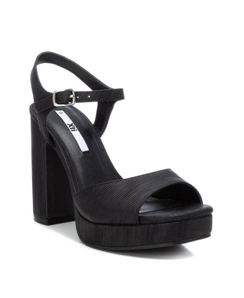 Босоножки на каблуке XTI для женщин черного цвета