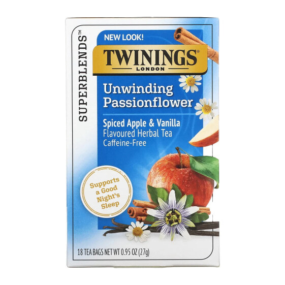 Травяной чай без кофе Twinings Грелка Яблоко и Ваниль 18 пакетиков 27 г