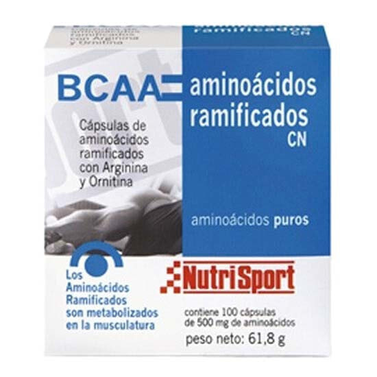 Высокобелковый спортивный продукт для спортсменов Nutrisport BCAA 500mg 100 шт. нейтрального вкуса