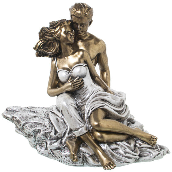 Decorative Figure Alexandra House Living Golden Plastic Pair 23 x 30 x 28 cm