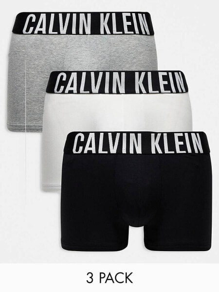 Calvin Klein intense power cotton stretch trunks 3 pack in multi