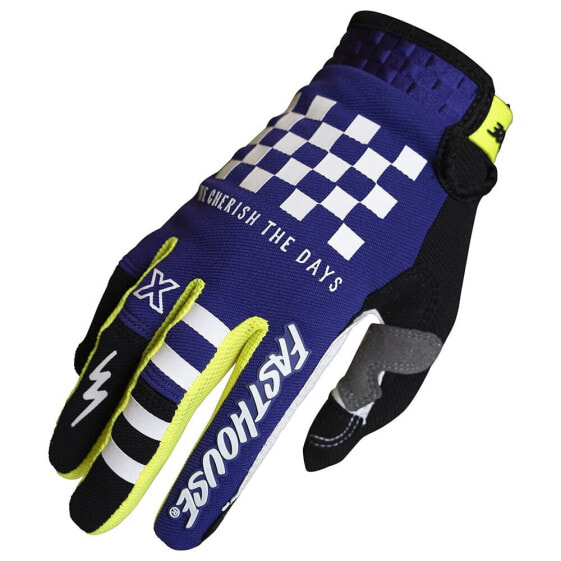 Перчатки для офроуда FASTHOUSE Speed Style Brute в фиолетовом/черном цвете