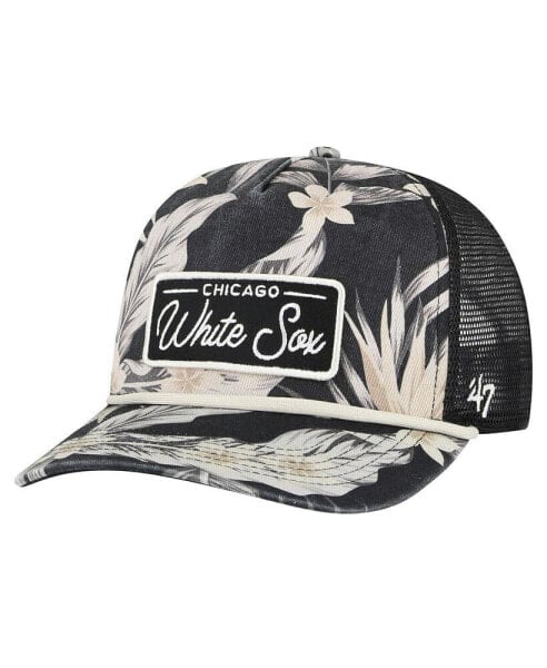 Men's Black Chicago White Sox Tropicalia Trucker Hitch Adjustable Hat
