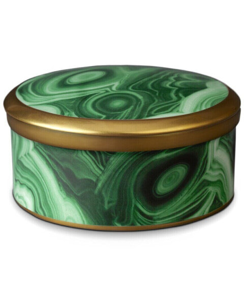 L'objet Malachite Round Box Green