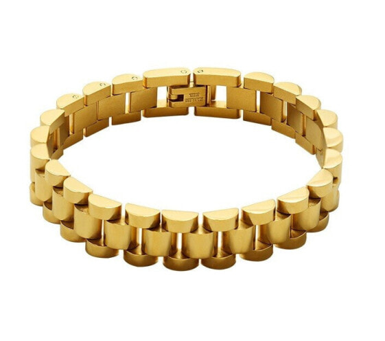 Modern gold plated bracelet for women VAAXE222G