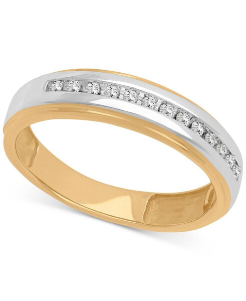 Кольцо Macy's Diamond Wedding Band 14k Gold 1/8ct