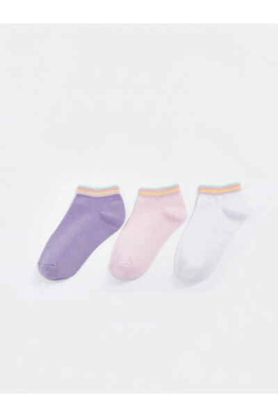LCW ECO Basic Kız Çocuk Patik Çorap 3'lü