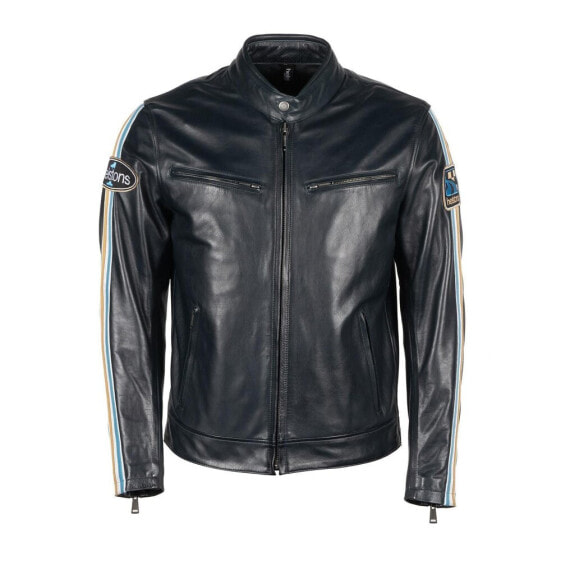 HELSTONS Aniline Race leather jacket