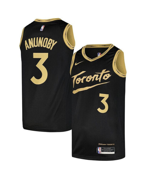 Men's OG Anunoby Black Toronto Raptors Swingman Player Jersey - City Edition