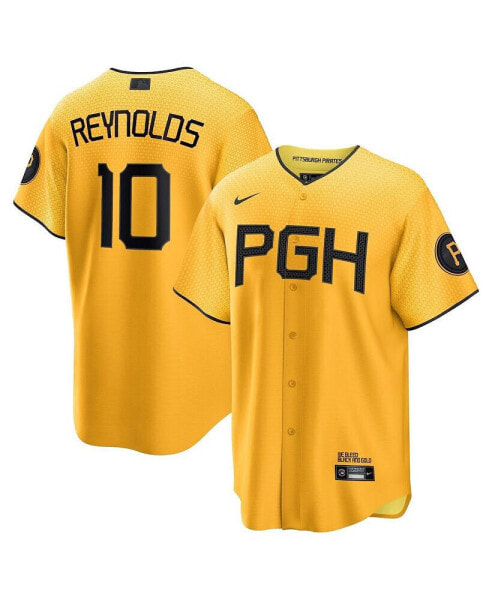 Men's Bryan Reynolds Gold Pittsburgh Pirates 2023 City Connect Replica Player Jersey