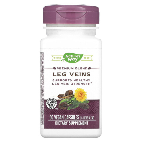 Premium Blend, Leg Veins, 60 Vegan Capsules