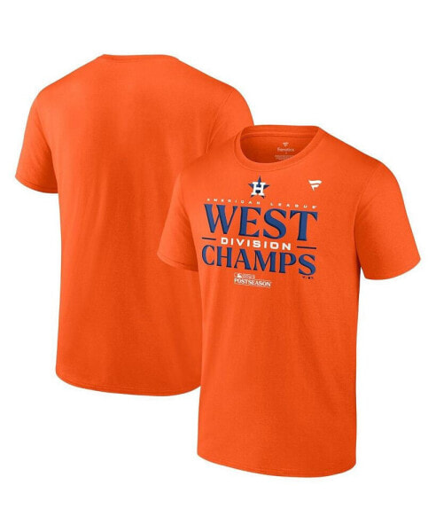 Men's Orange Houston Astros 2023 AL West Division Champions Locker Room T-Shirt