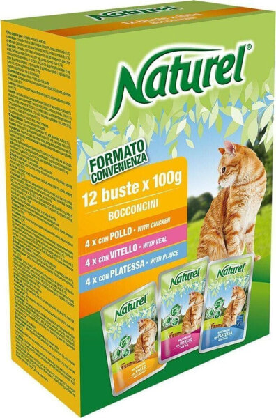 Life Pet Care LIFE CAT NATUREL BOX 12x100g CHICKEN + VEAL + PLAICE