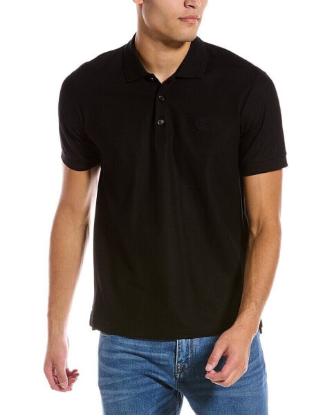 Burberry Monogram Motif Polo Shirt Men's Black S