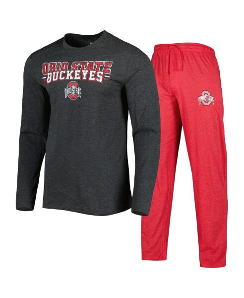 Пижама Concepts Sport Ohio State Buckeyes  T-shirt and Pants Sleep