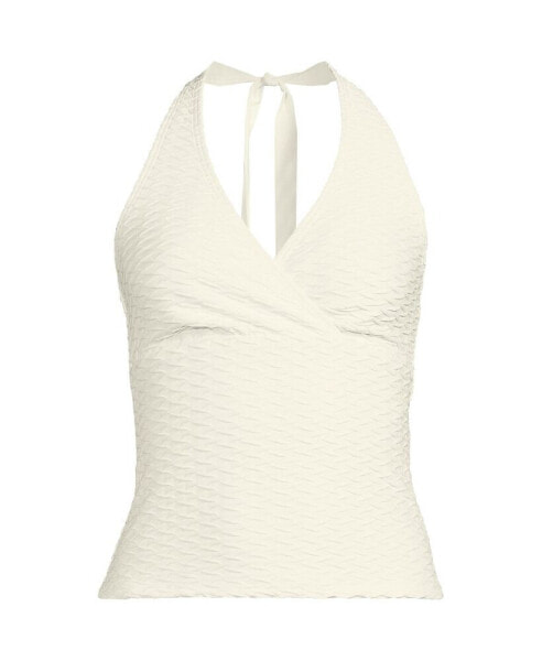 Women's Texture Halter Tankini Swimsuit Top