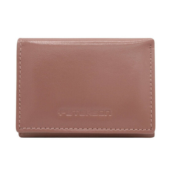 Черный мужской кошелек Peterson Women's Small Leather Wallet with Clip