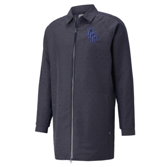 Puma Dapper Dan X FullZip Jacket Mens Blue Casual Athletic Outerwear 53980206