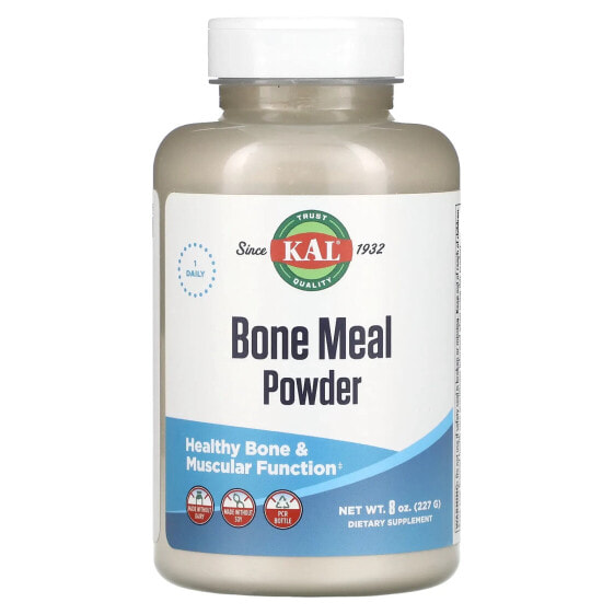 Витамины для мышц и суставов KAL Bone Meal Powder, 16 унций (450 г)