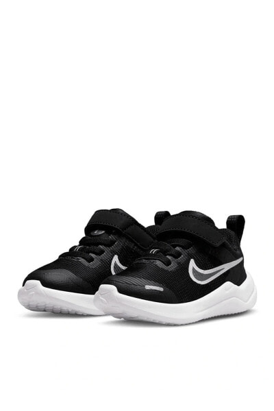Кроссовки для девочек Nike Downshifter 12 NN - черно-серебристые, серии Bebek SIyah - Gri - Gümüş DM4191-003