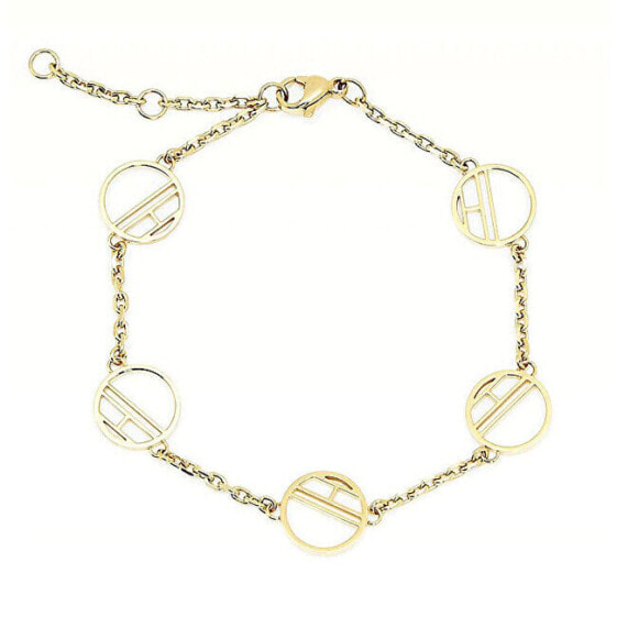 Gold-plated steel chain bracelet TH2780326