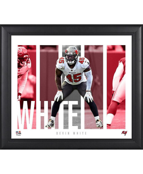 Devin White Tampa Bay Buccaneers Framed 15" x 17" Player Panel Collage