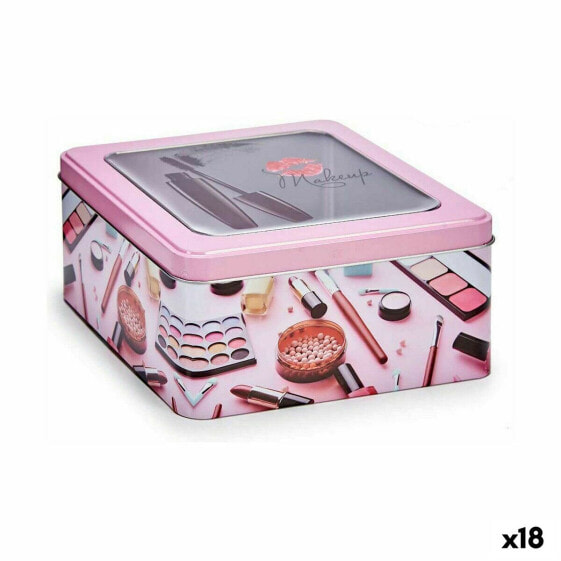 Контейнер для хранения макияжа BB Home Розовый олово 18 x 8,5 x 18 см (18 штук)