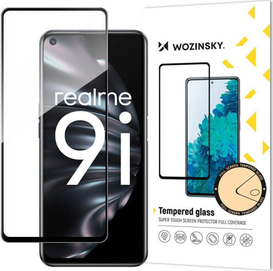 Wozinsky Wozinsky super wytrzymałe szkło hartowane Full Glue na cały ekran z ramką Case Friendly Oppo A76 / Oppo A36 / Realme 9i czarny