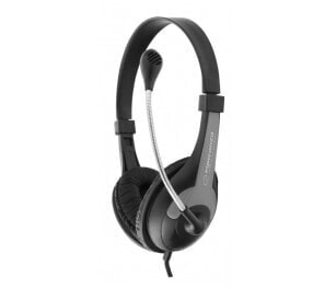 ESPERANZA EH158K - Headset - Head-band - Music - Black - Gray - Binaural - 2 m