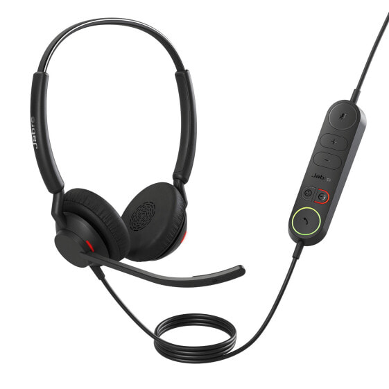 Jabra Engage 40 - (Inline Link) USB-A UC Stereo - Wired - Office/Call center - 50 - 20000 Hz - 144 g - Headset - Black