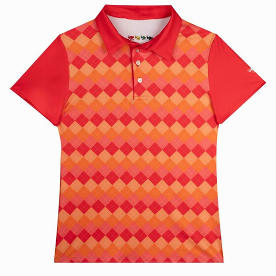OXY GOLF College Red short sleeve polo