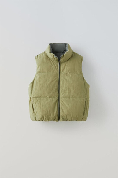 Reversible oversized gilet