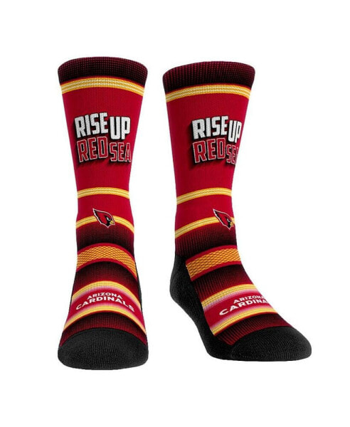 Youth Boys and Girls Socks Arizona Cardinals Team Slogan Crew Socks