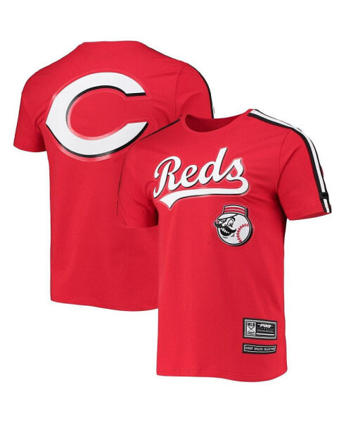 Men's Red, Black Cincinnati Reds Taping T-shirt