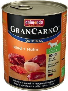 Влажный корм для собак Animonda GranCarno Original Adult с говядиной и курицей 800 г