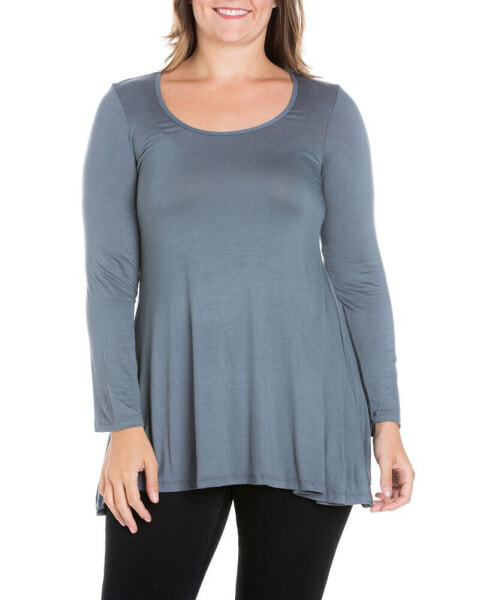 Women's Plus Size Poised Swing Tunic Top