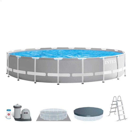 INTEX Prism Ø 549x122 cm Round Steel Frame Above Ground Pool