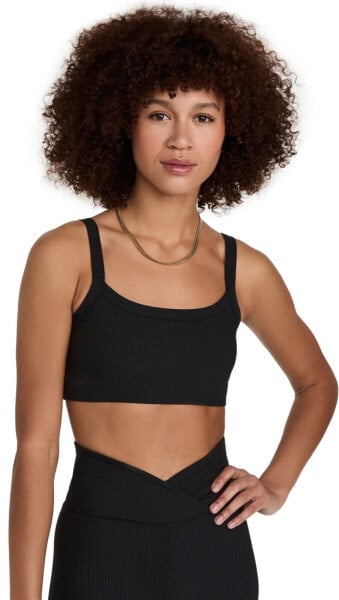 Year of Ours Women's Ribbed Bralette, Black Size XS 305264